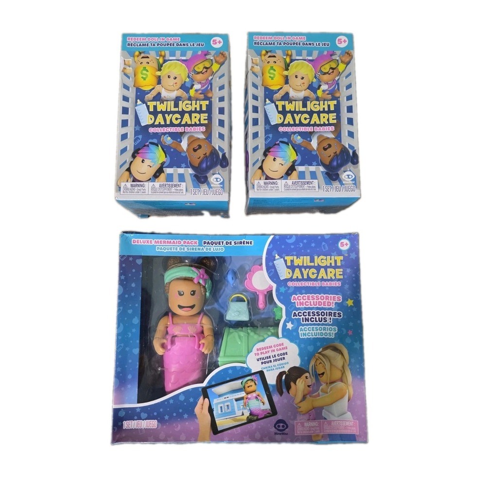 Set Of 2-Twilight Daycare Collectible Babies- Surprise Packs & Deluxe Mermaid
